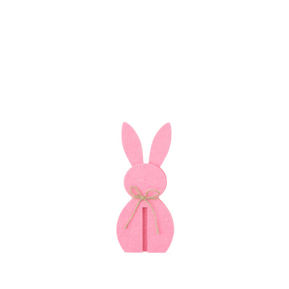 Décoration de Pâques Lapin Rose en Feutrine Lot de 3 J-Line