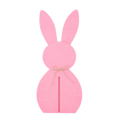 Décoration de Pâques Lapin Rose en Feutrine Lot de 3 J-Line