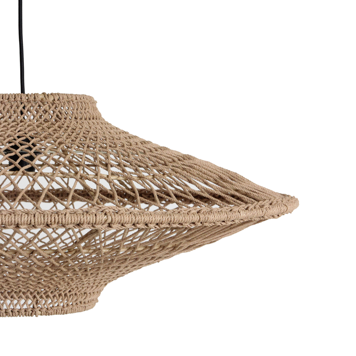 Suspension Corda Corde Naturelle Large Ø80cm Matières brutes