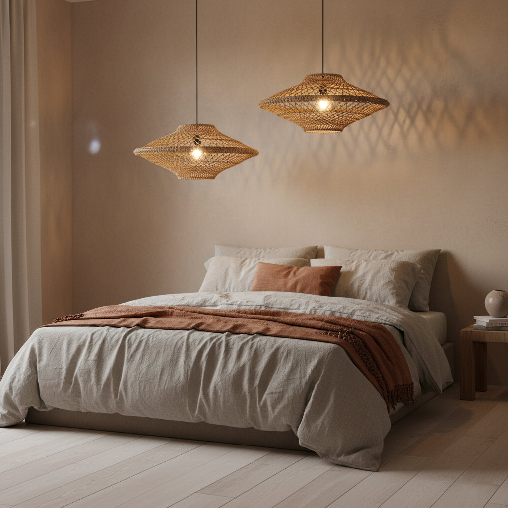 Suspension Corda Corde Naturelle Large Ø80cm Matières brutes