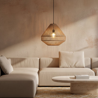Suspension Linea Diamond Naturel Ø44x42cm Raw Materials