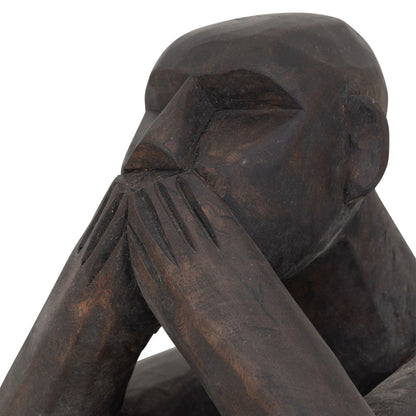 MUST Living Sculpture Monkey Say Nothing