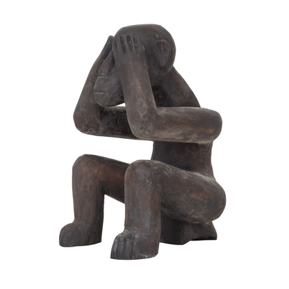 MUST Living Sculpture Monkey See Nothing