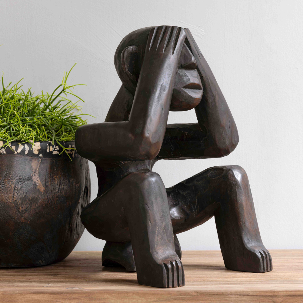 MUST Living Sculpture Monkey See Nothing