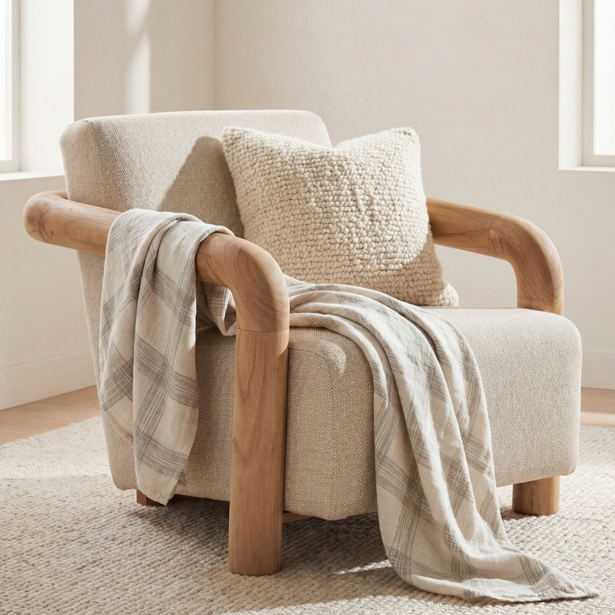 Fauteuil MUST Living intérieur et extérieur Blush