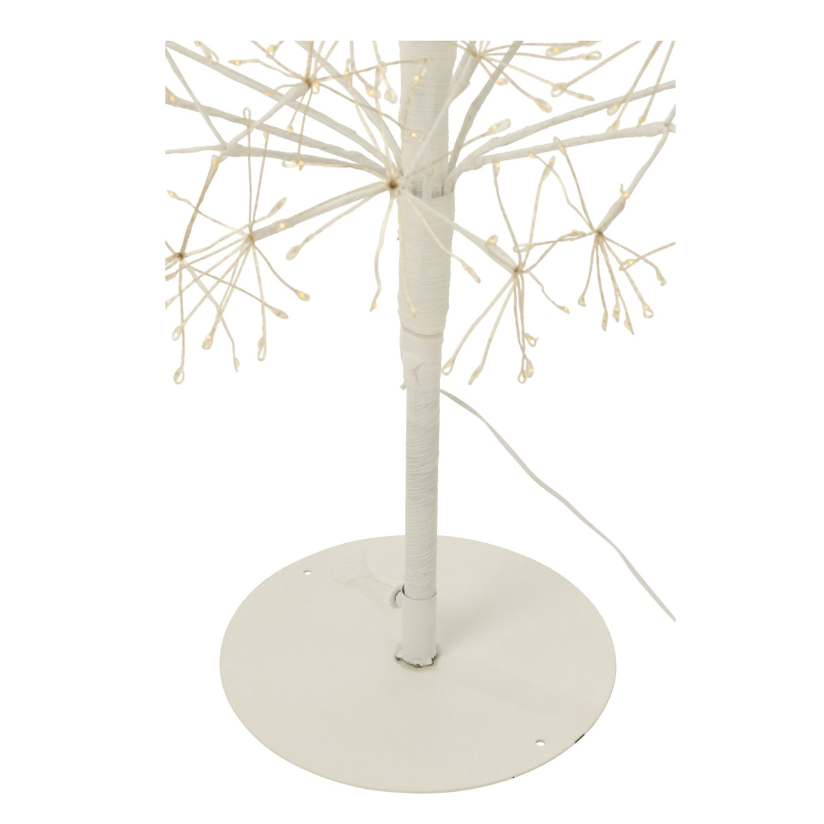 Sapin de Noël avec lumières LED blanc chaud, fer blanc, extra large H240 cm J-Line