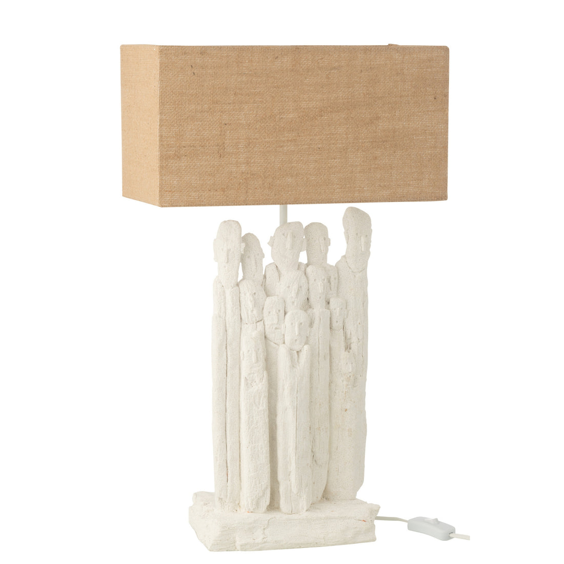 Lampe de table Figurines Polyrésine Blanc/Naturel J-Line