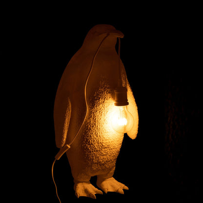 Lampe de table Pingouin Résine Blanche Grande J-Line