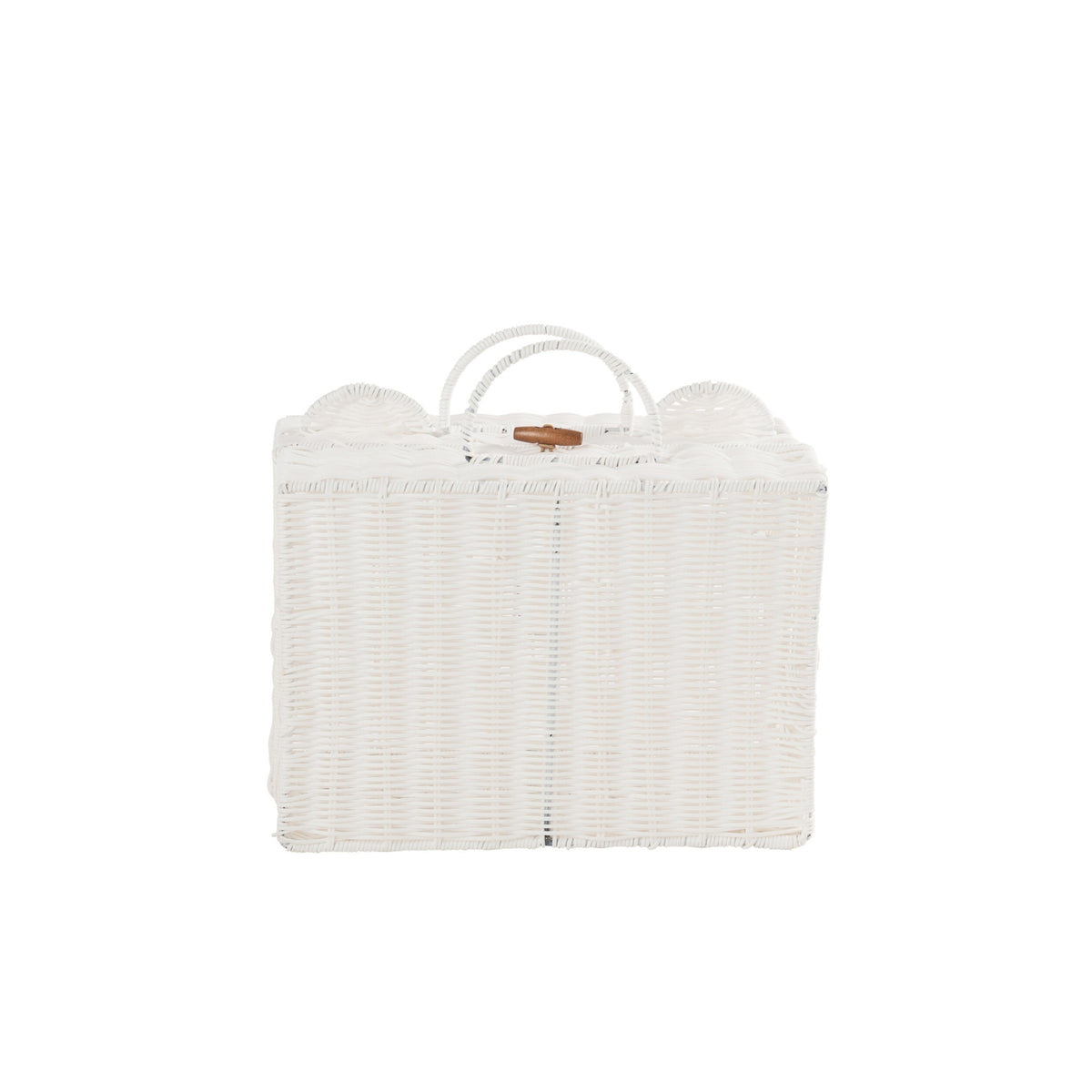Panier valise en plastique blanc petit J-Line