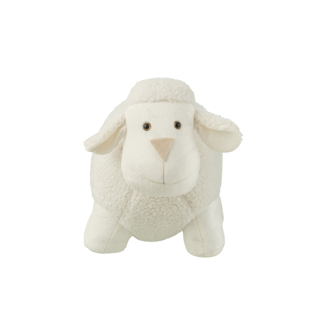 Butée de porte Mouton Polyester Blanc Large J-line