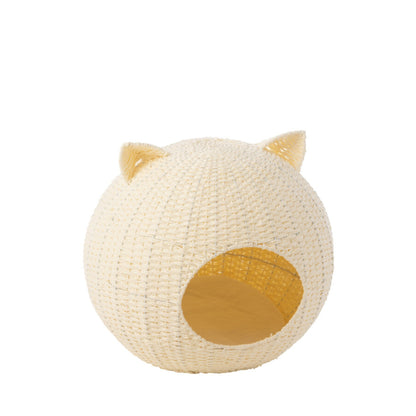 Panier pour chat Oreilles de chat Papier Blanc J-Line