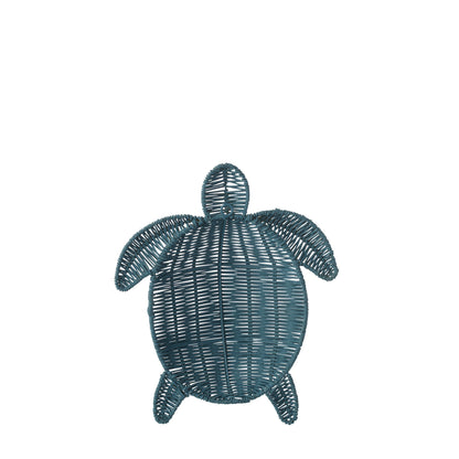 Décoration murale Tortue Fer Bleu foncé Petit J-Line