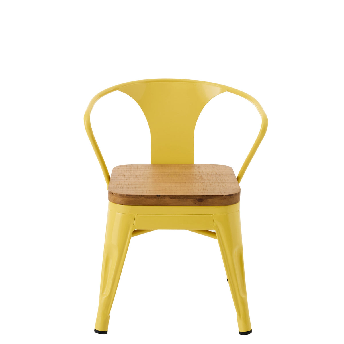 Chaise haute Evi Fer/Multiplex Jaune J-Line