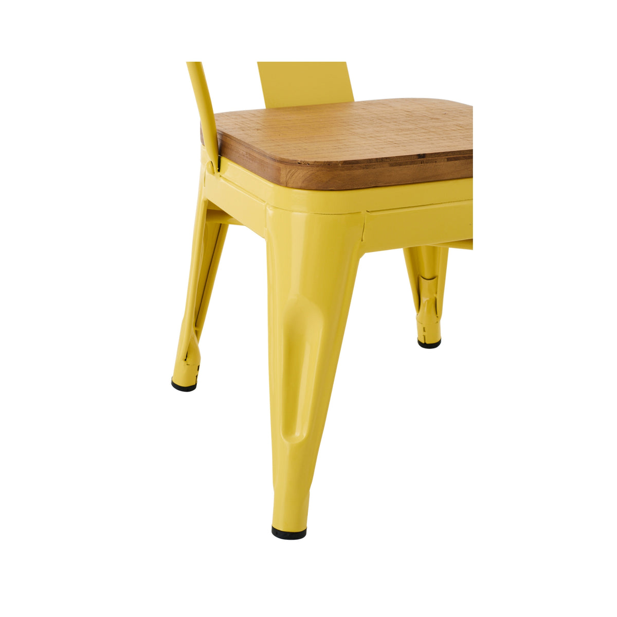 Chaise haute Evi Fer/Multiplex Jaune J-Line