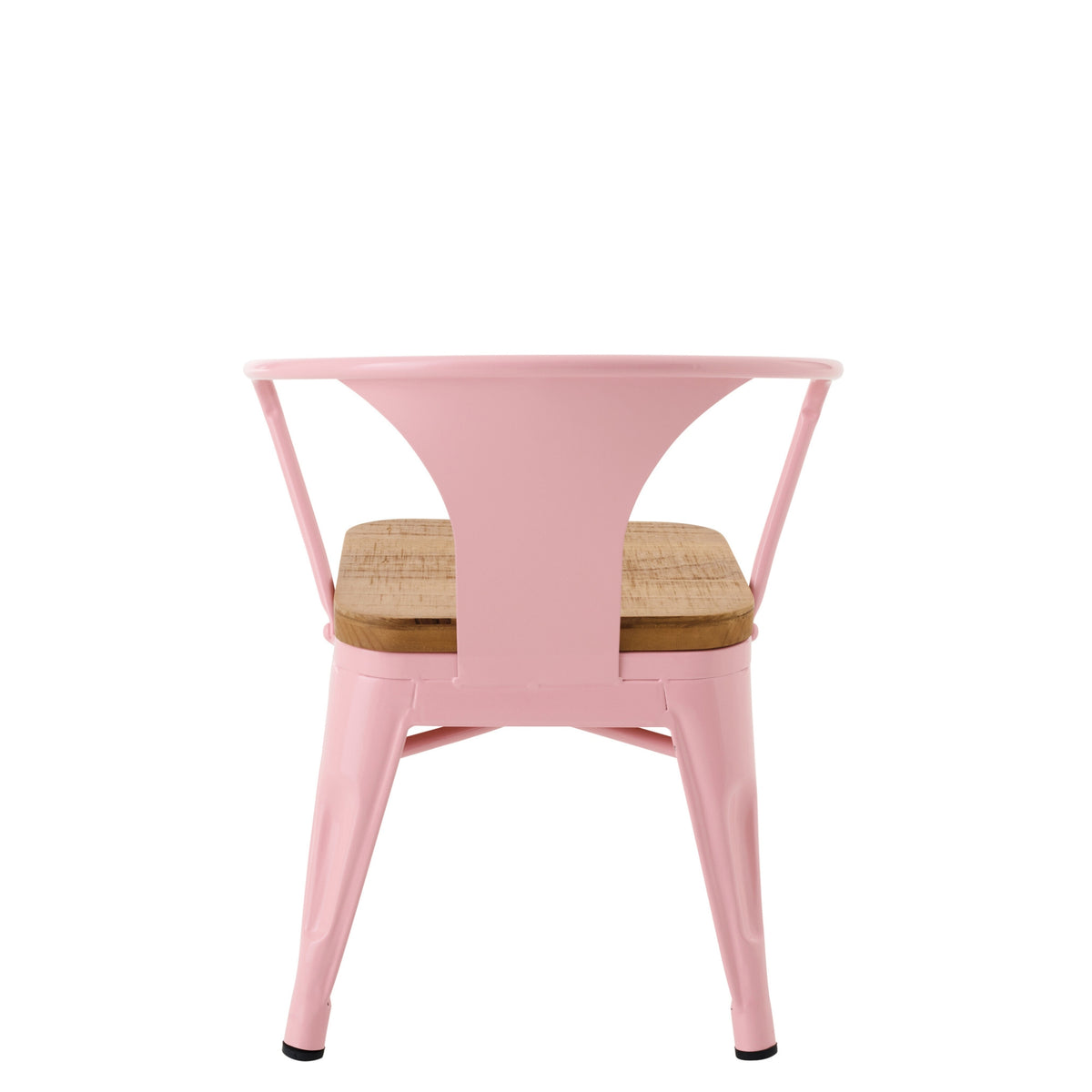 Chaise haute Evi Fer/Multiplex Rose clair J-Line