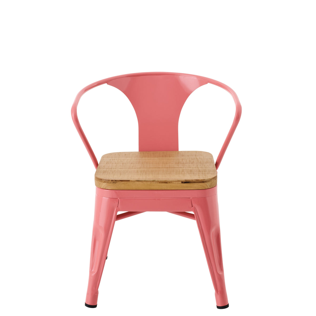 Chaise haute Evi Fer/Multiplex Rose foncé J-Line