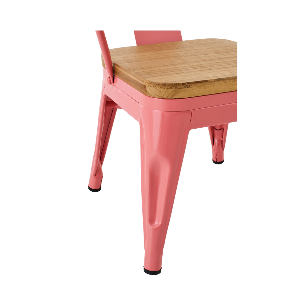 Chaise haute Evi Fer/Multiplex Rose foncé J-Line