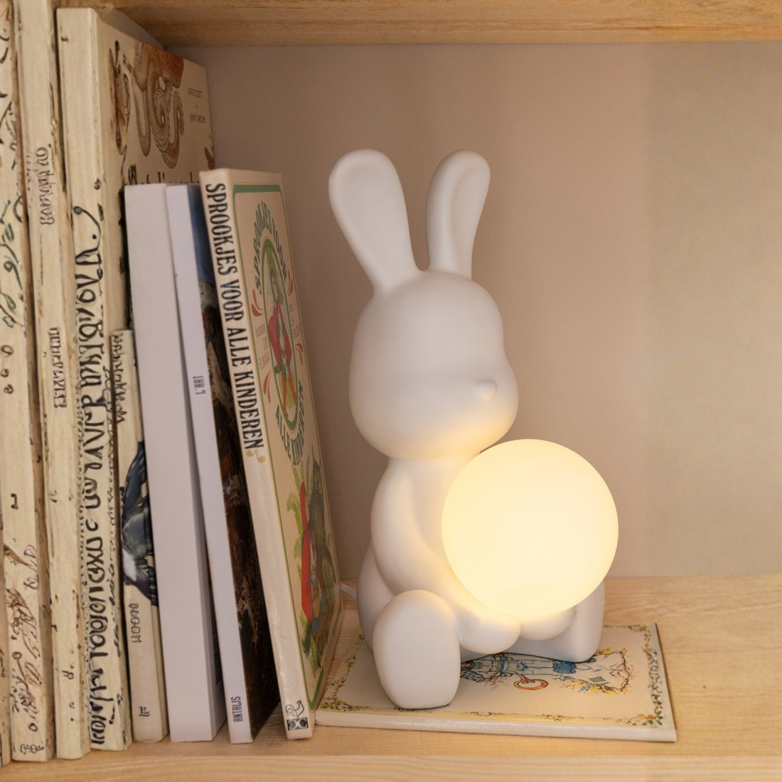 Lampe de table Lapin Polyrésine Blanche J-Line