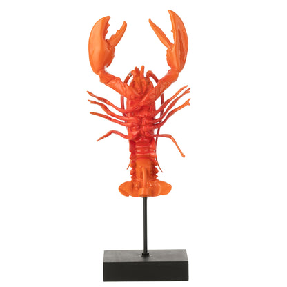 Crabe Sur Pied Polyrésine Rouge/Noir J-Line