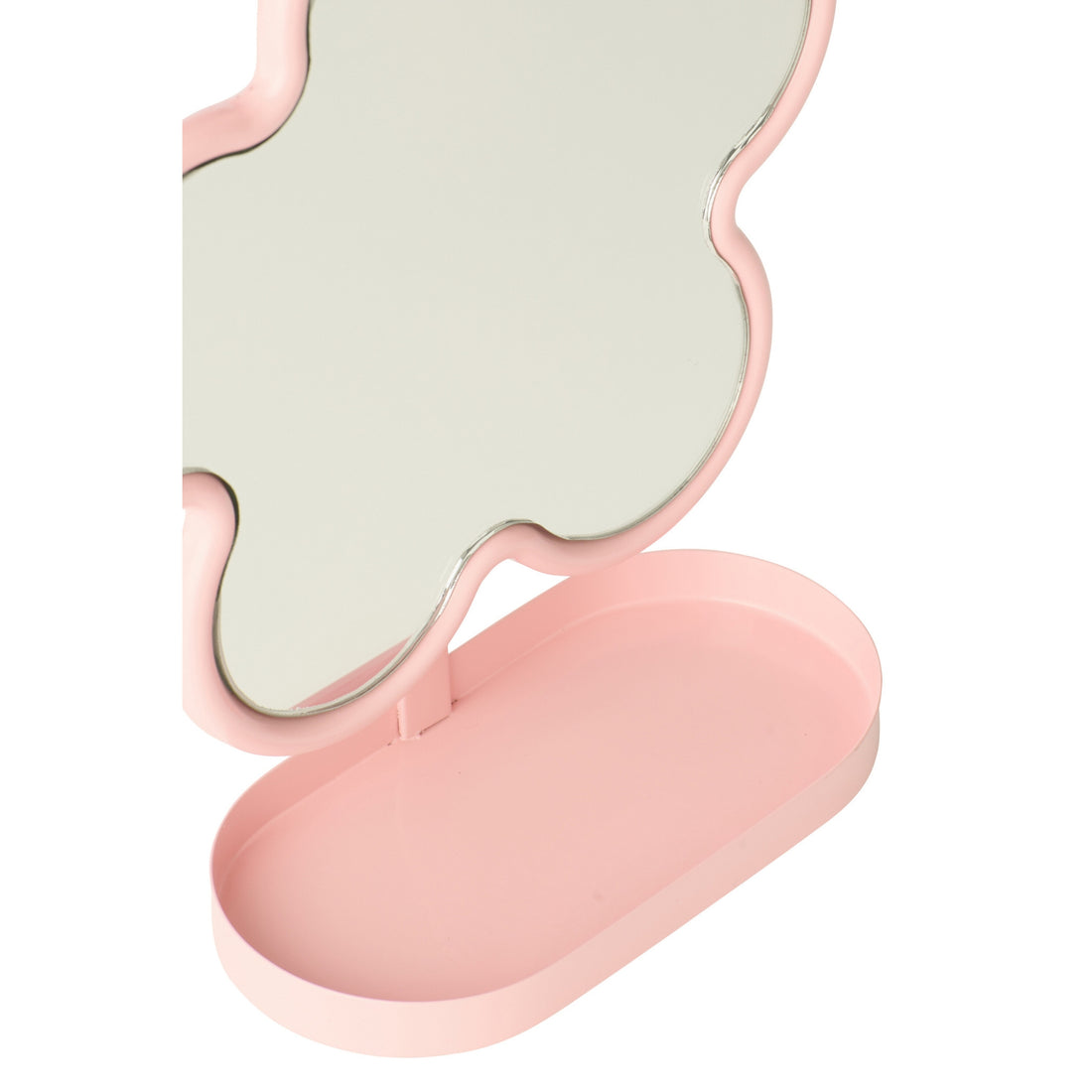 Miroir de table Fleur Fer Rose clair J-Line