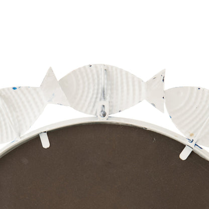 Miroir mural Poisson en fer blanc J-Line
