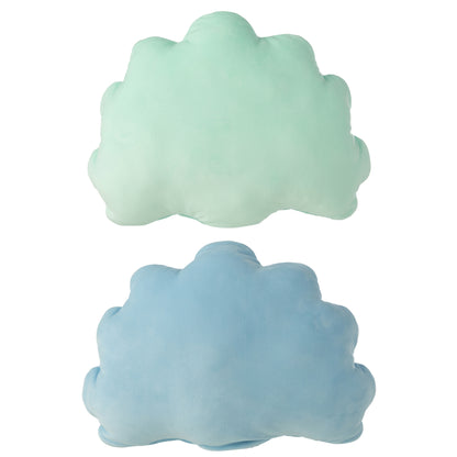 Coussin pour enfants en polyester bleu clair/vert menthe, assortiment de 2, J-Line