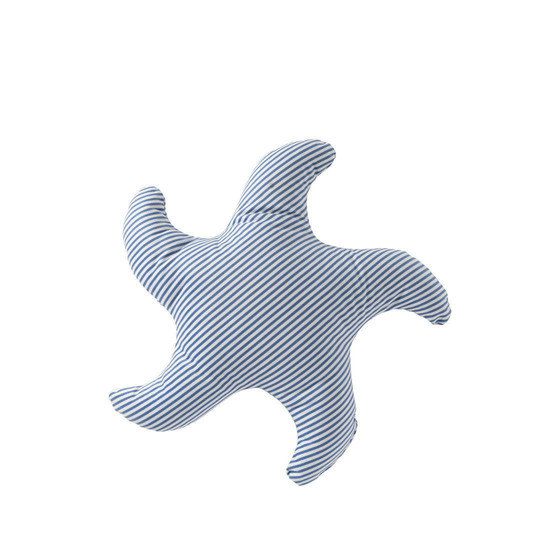 Coussin Étoile de mer Rayé Polyester Bleu/Blanc J-Line
