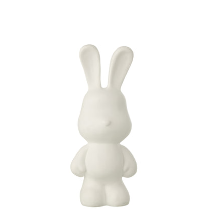 Lapin Eddy Polyrésine Blanc Moyen J-Line
