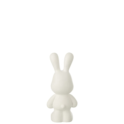 Lapin Eddy Polyrésine Blanc Petit J-Line