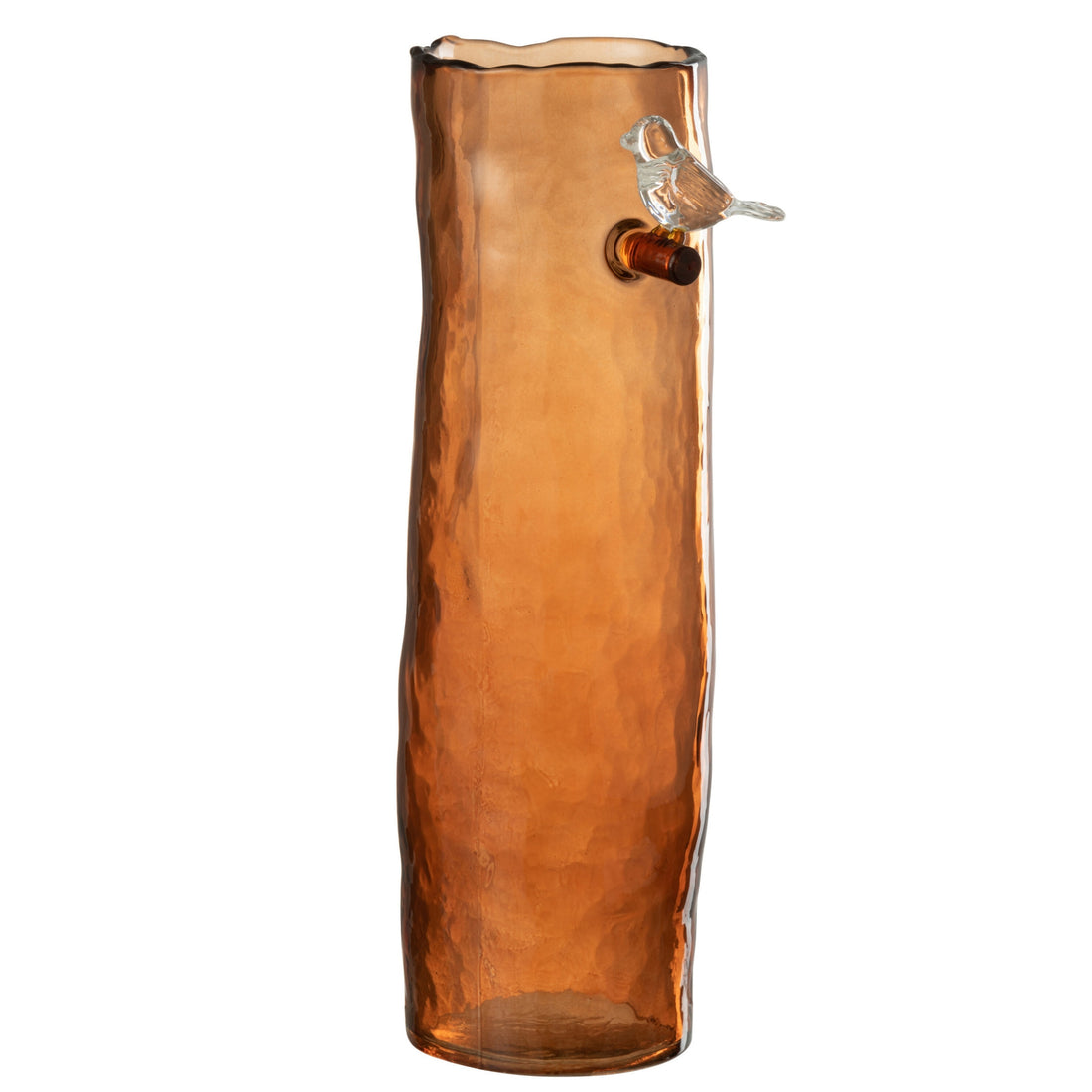 Vase Oiseau long - Verre - Orange - Grand - 32 cm de haut J-Line
