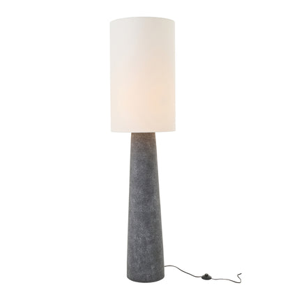 Lampadaire Ava Fibre de verre Noir/Blanc Large J-Line