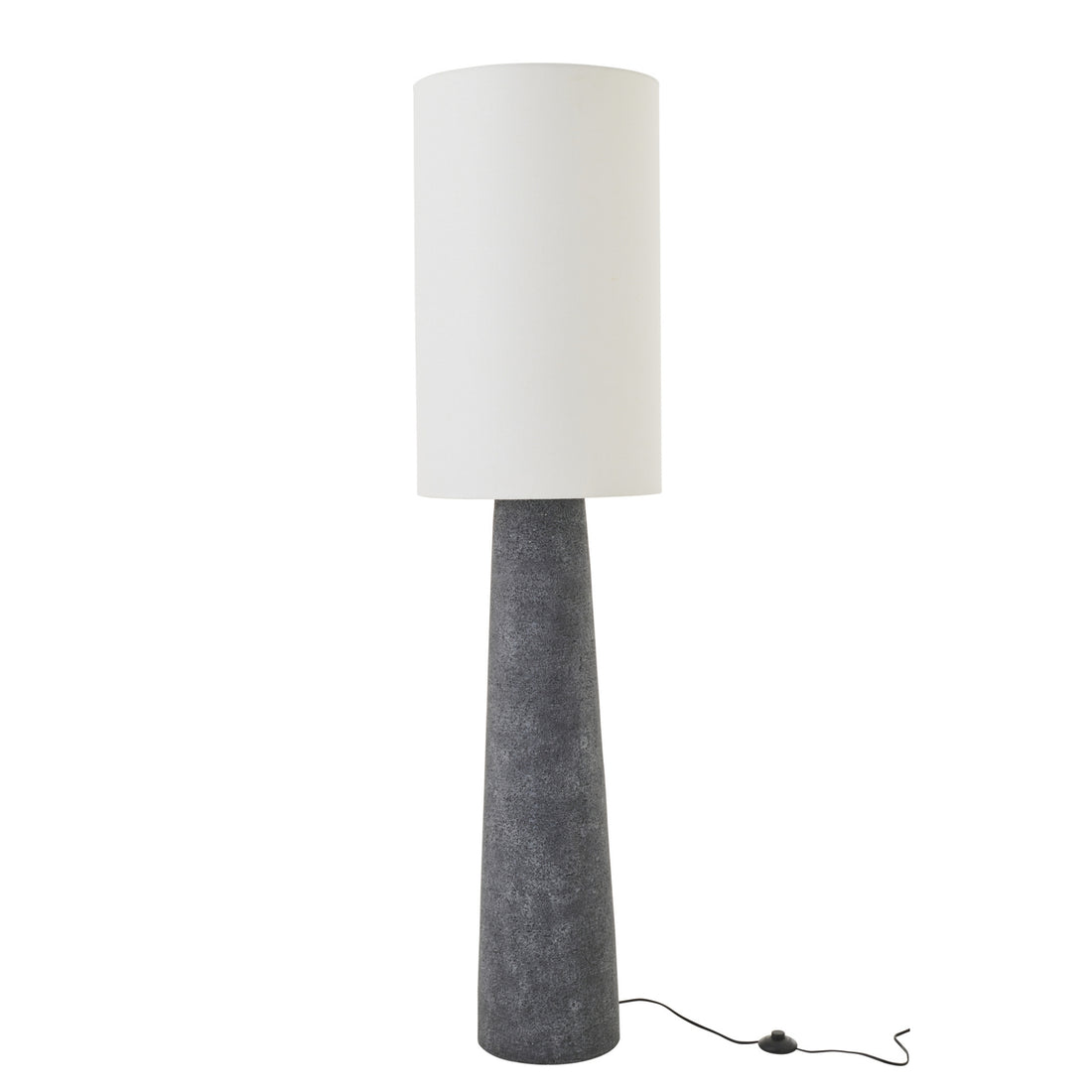 Lampadaire Ava Fibre de verre Noir/Blanc Large J-Line