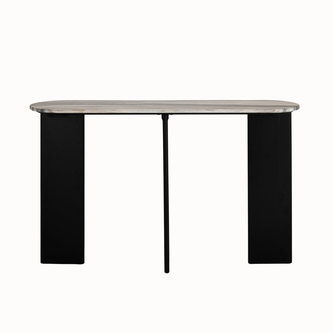 Console Mathilde Marbre Noir/Pêche J-Line