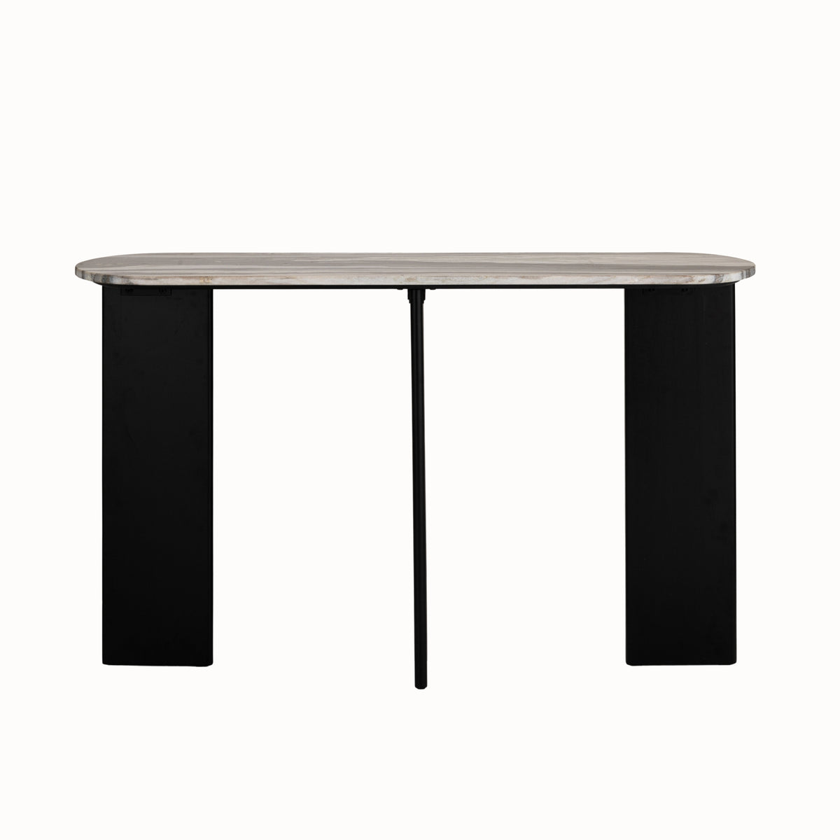 Console Mathilde Marbre Noir/Pêche J-Line