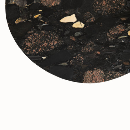 Table basse Mathilde Marbre Noir/Pêche J-Line