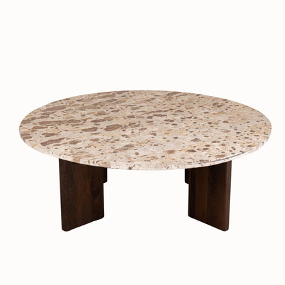 Table basse Mathilde Marbre Naturel/Beige J-Line