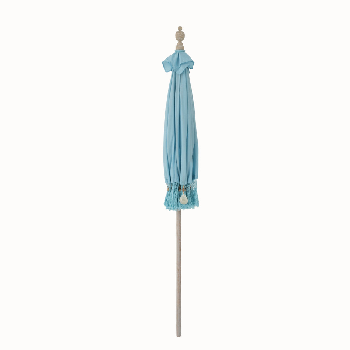 Parasol Bobbi Bambou/Coton Bleu clair J-Line