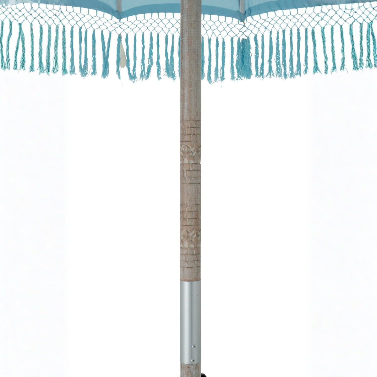 Parasol Bobbi Bambou/Coton Bleu clair J-Line