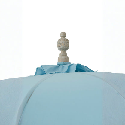 Parasol Bobbi Bambou/Coton Bleu clair J-Line