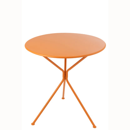 Table de jardin Tripod Ronde Métal Orange Large J-Line