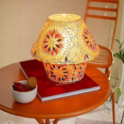 Table de jardin Tripod Ronde Métal Orange Large J-Line