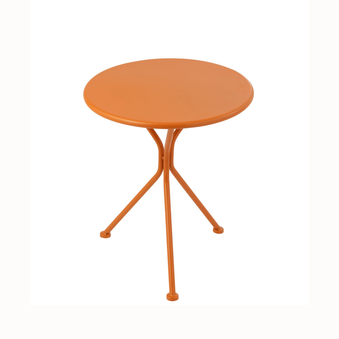 Table de jardin Tripod Ronde Métal Orange Petit J-Line