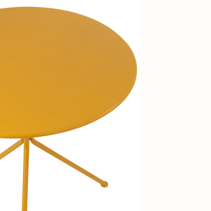 Table de jardin Tripod Ronde Métal Jaune ocre Large J-Line