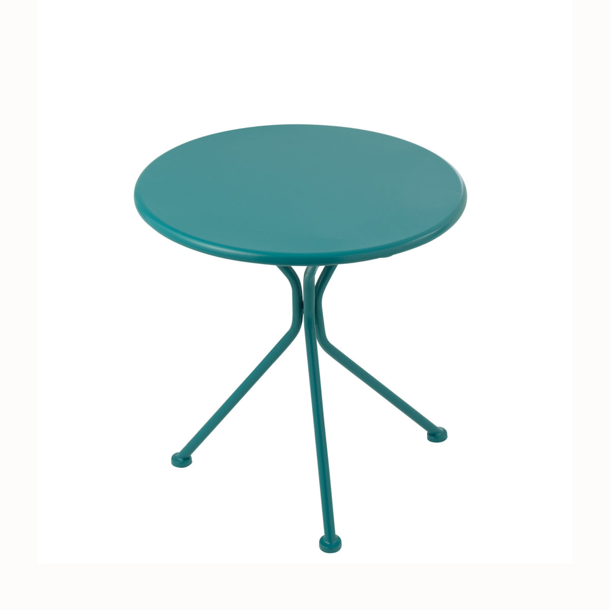 Table de jardin Tripod Ronde Métal Turquoise Petite J-Line