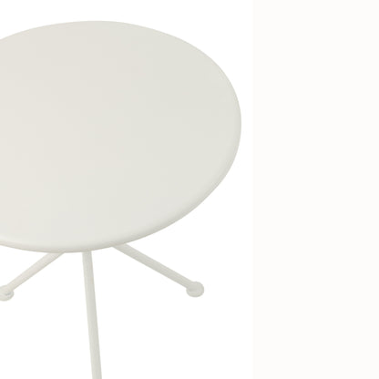 Table de jardin Tripod Ronde Métal Blanc Petit J-Line