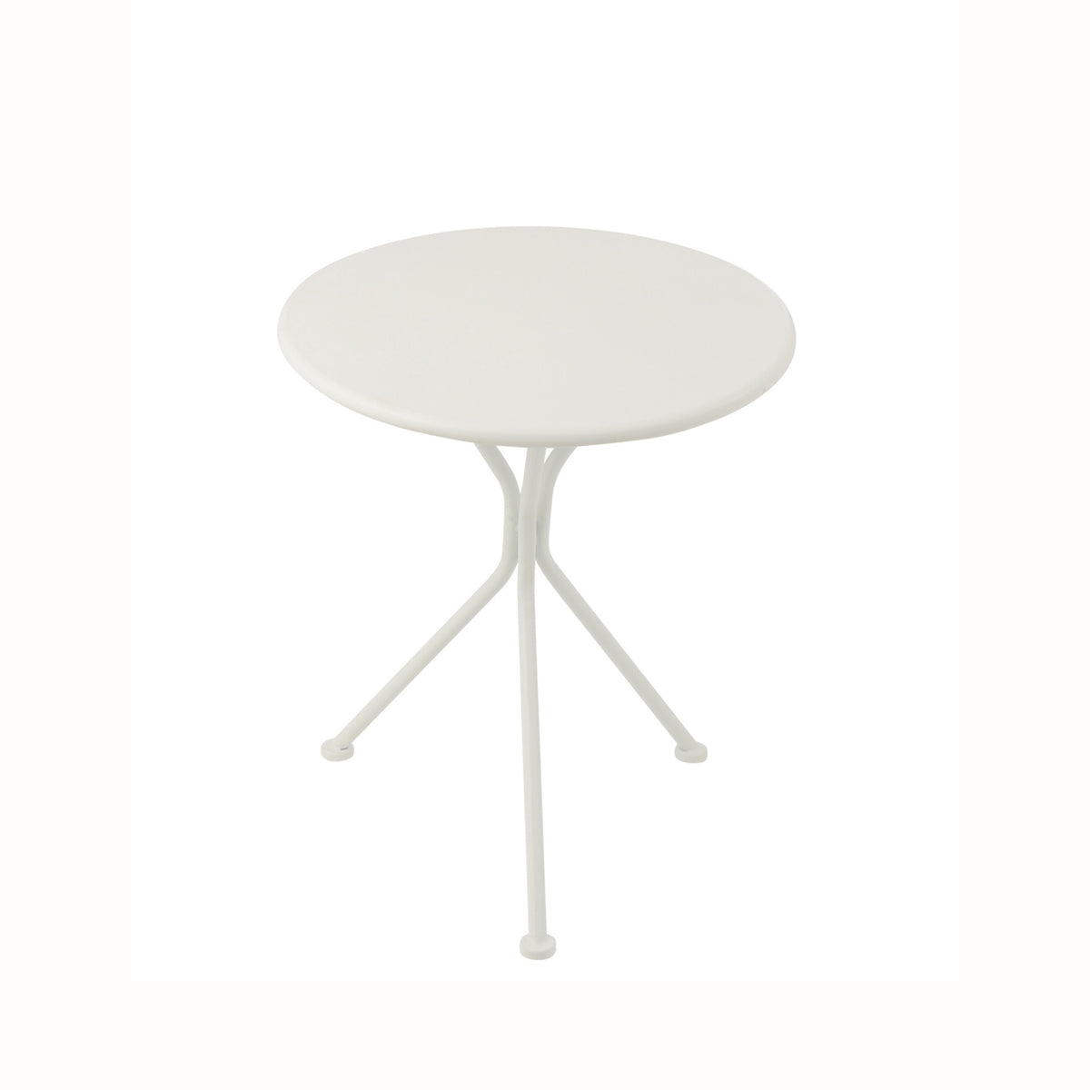 Table de jardin Tripod Ronde Métal Blanc Petit J-Line