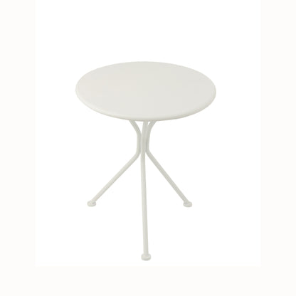 Table de jardin Tripod Ronde Métal Blanc Petit J-Line