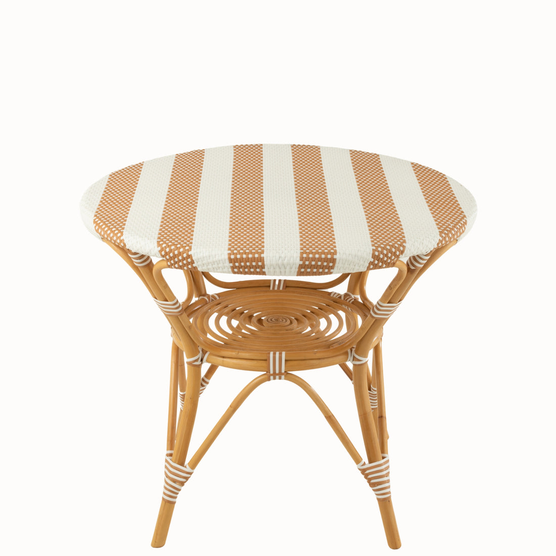 Table à manger Rotin Beige/Blanc J-Line