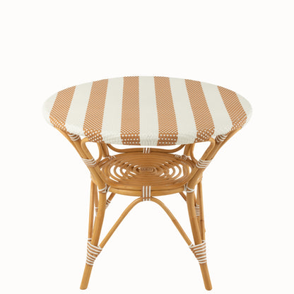 Table à manger Rotin Beige/Blanc J-Line