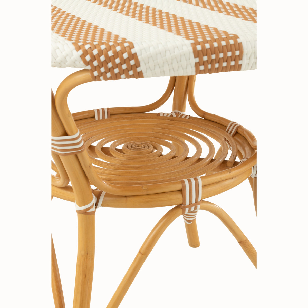Table à manger Rotin Beige/Blanc J-Line